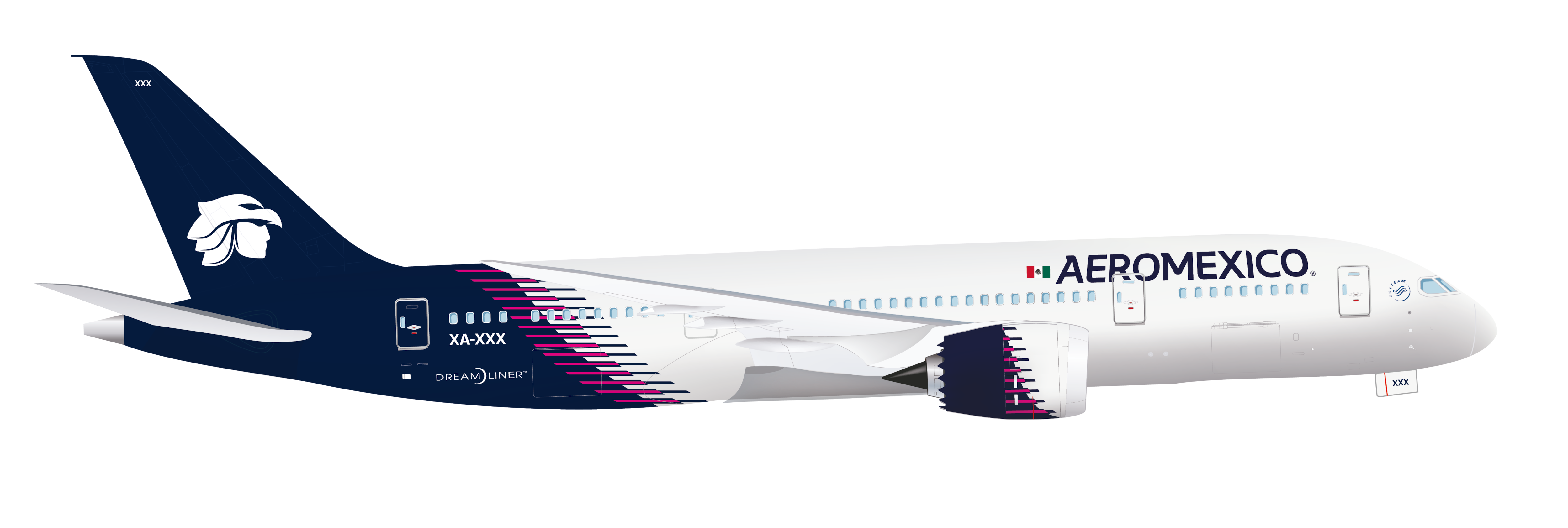 Herpa Wings 787-9 アエロメヒコ航空 特別塗装 「Quetzalcotal